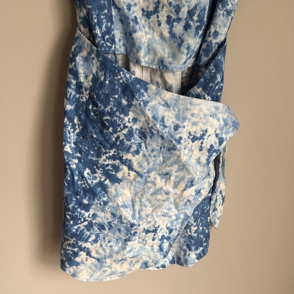 Reformation Marseilles Shibori Linen Minidress 4 - Picture 4 of 12